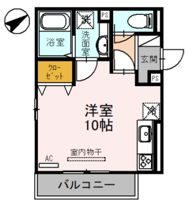 ウエストアロー阿波座の間取り