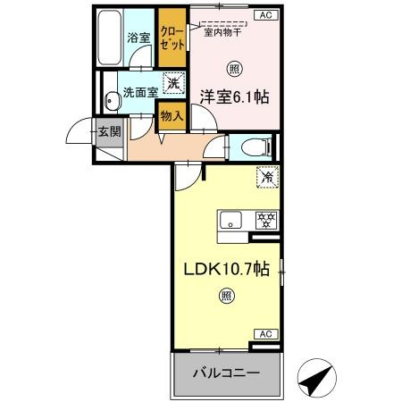 Nest　Piece　原町の間取り