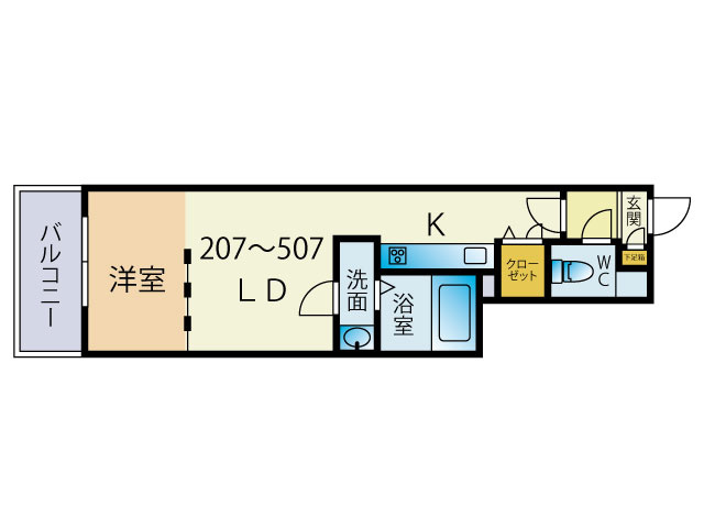 GRANPASEO大濠の間取り