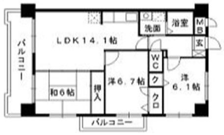 カズガリアーノの間取り