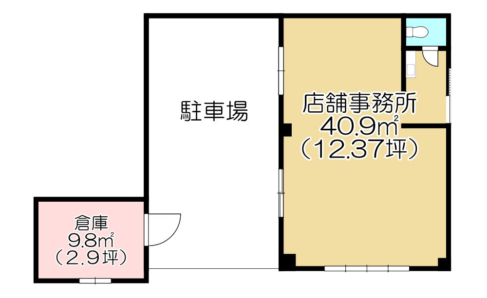 青山店舗事務所の間取り