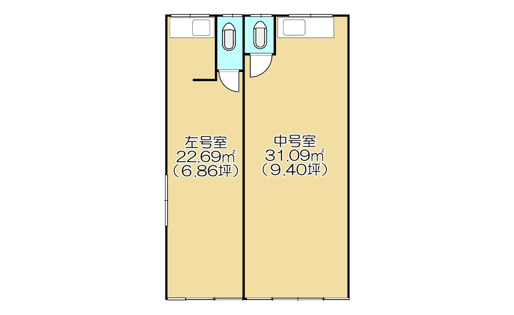 柳原店舗の間取り