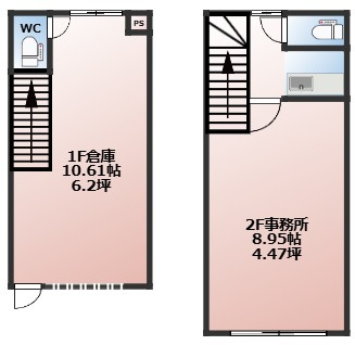 THE OFFICE 屋形原の間取り