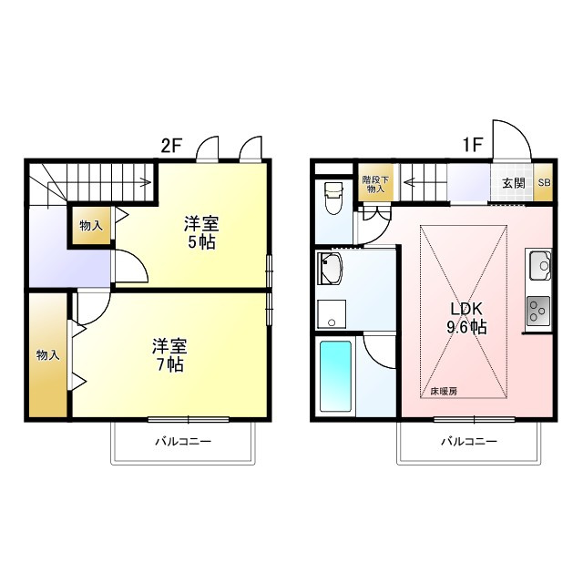 向台町6丁目戸建の間取り