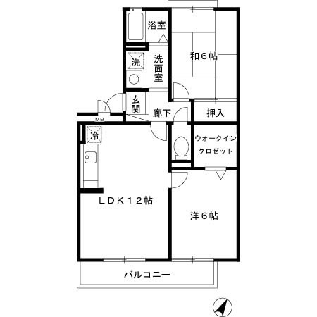 クレスト　想の間取り