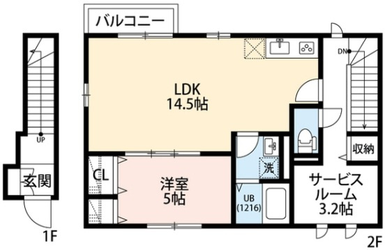 アムールベルフルールの間取り