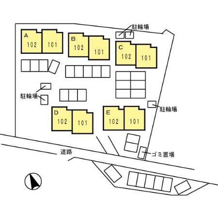 【区画図】 | イムウッド山の手　Ａ棟