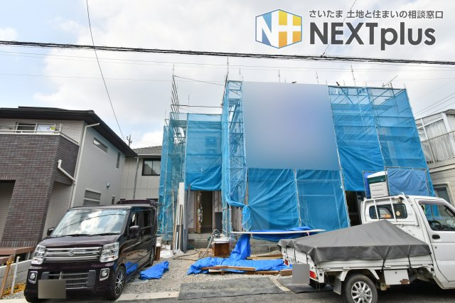 蓮田市江ヶ崎　全１棟　１号棟の前面道路含む現地写真