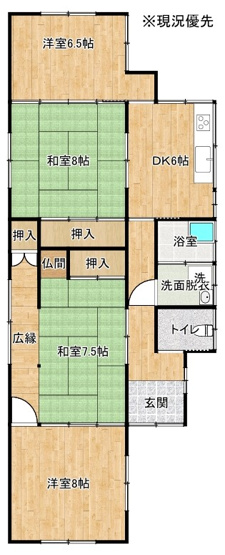 【間取り】 | 西川津町中古戸建 | 間取りです。