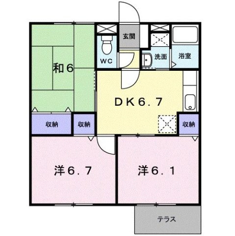 【間取り】 | エステートＫａｋｅｄａ　Ｃ