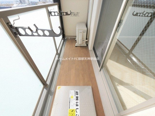エグゼ新大阪南のバルコニー