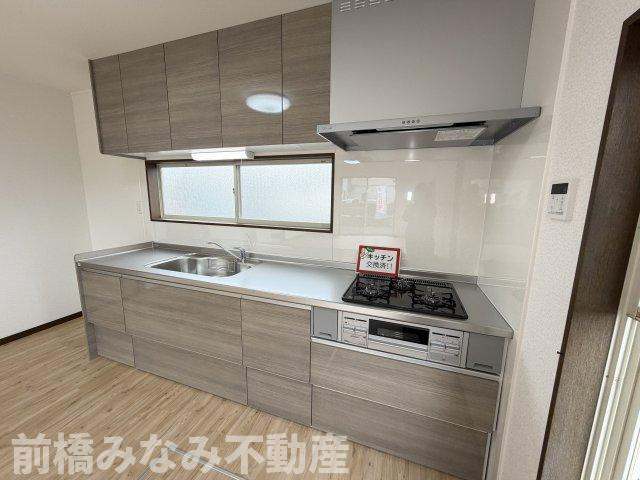 【中古】前橋市二之宮町　４LDKのキッチン|コンパクトなキッチンで掃除もラクラク
