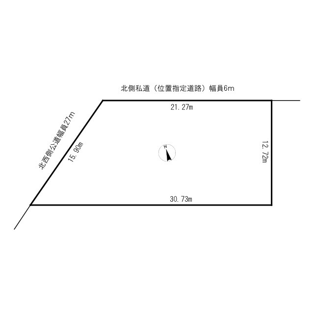 売土地　朝日町の土地図
