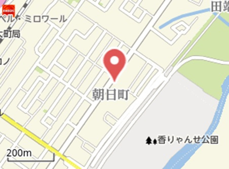 売土地　朝日町の地図