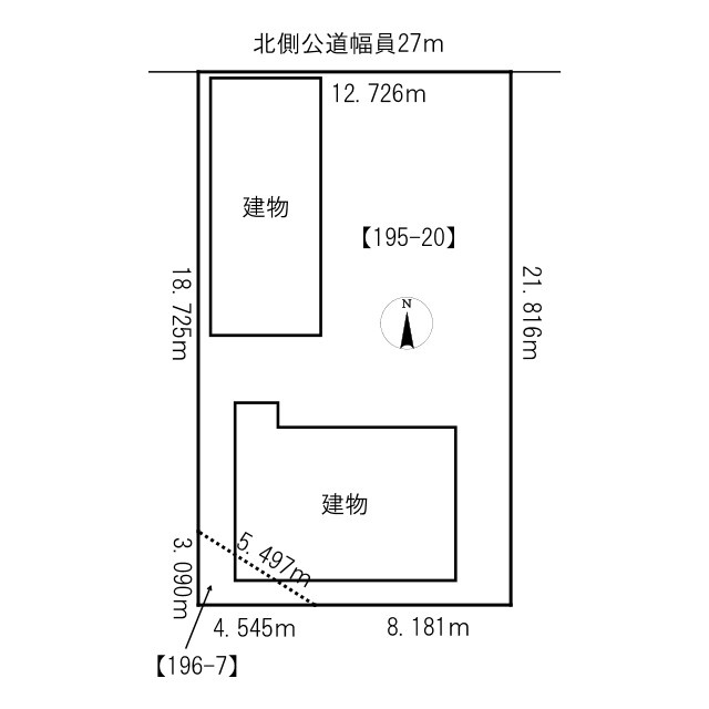売土地　光西町の土地図