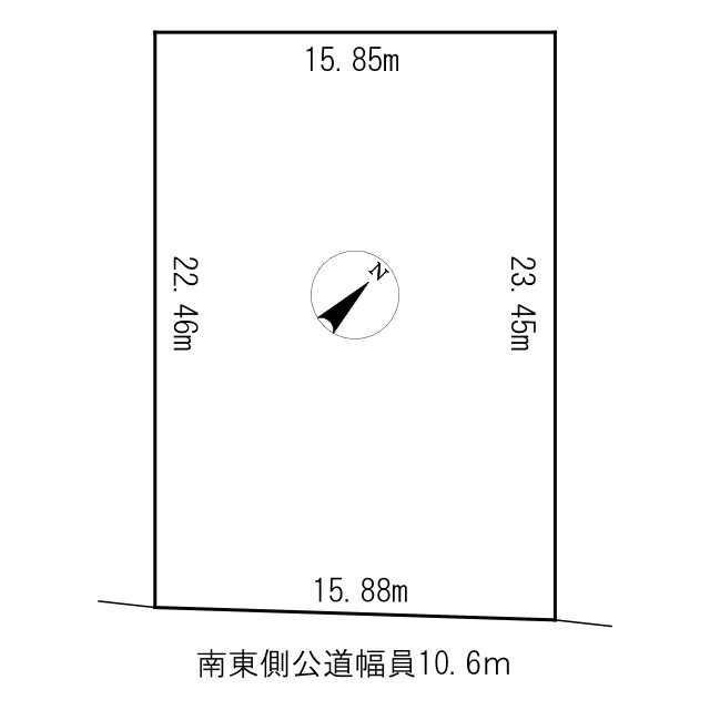 中古戸建　上ところの区画図