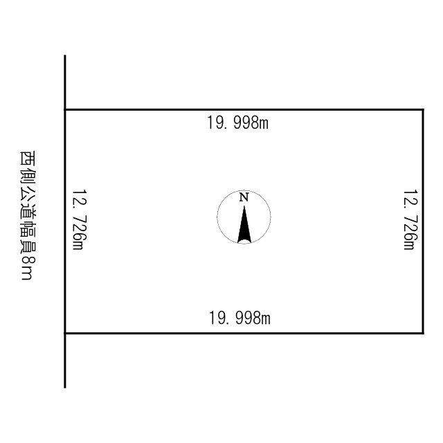 売土地　無加川町の土地図
