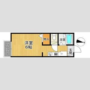 エクレール東須磨の間取り