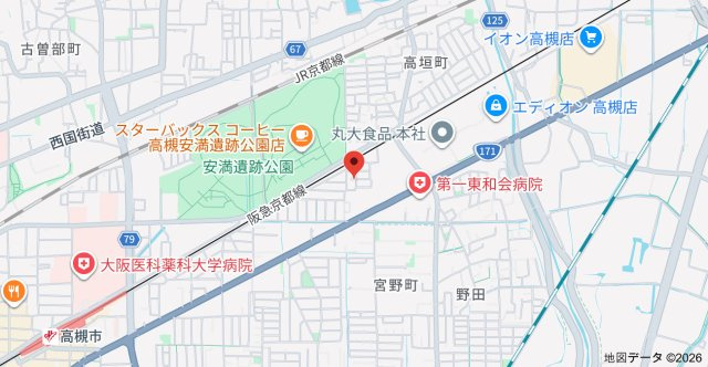 高槻市緑町住宅の地図