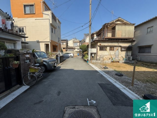 藤井寺市梅が園町　第2期　新築一戸建ての前面道路含む現地写真|現在建築中！落ち着いた街並みで新生活を始めることが出来そう！周辺の物件も併せてご紹介させて頂きます！