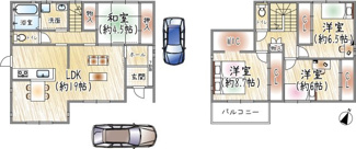 【間取り】 | 川辺郡猪名川町若葉1丁目 | 間取り