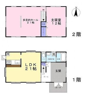 【中古】川越市下広谷中古住宅の間取り