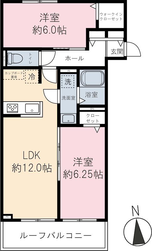 カーサファルコの間取り