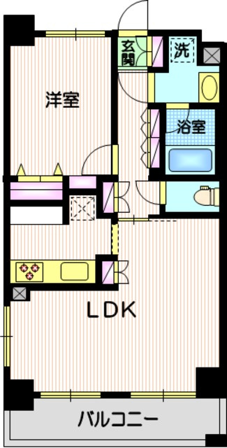 キュロコ玉川学園　東棟の間取り|使い勝手の良い間取り