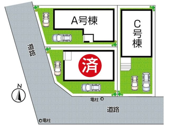 29(土)30(日)現地説明会！◆松原市小川　の区画図|全３区画