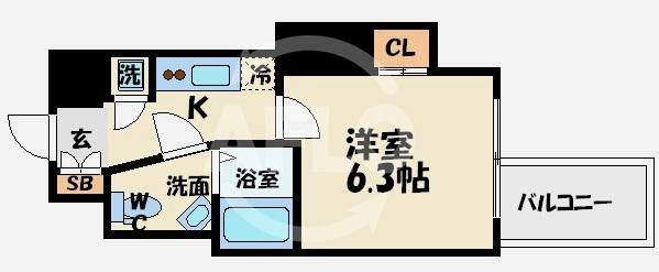 SERENiTE本町エコートの間取り|SERENiTE本町エコート(セレニテ本町エコート)　間取