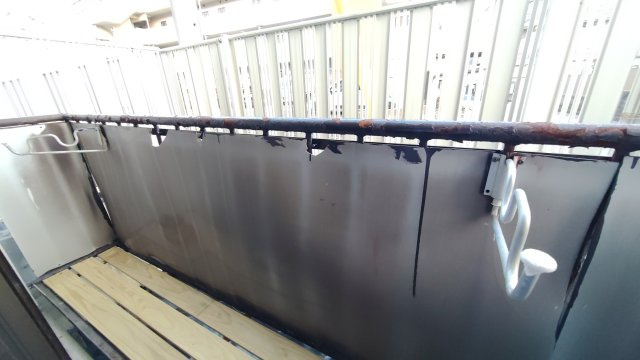 大石北町マンションのバルコニー