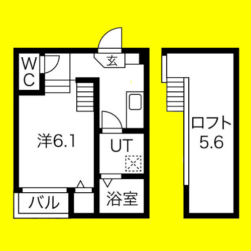 Gloria栄生　名古屋市賃貸　仲介手数料無料の間取り