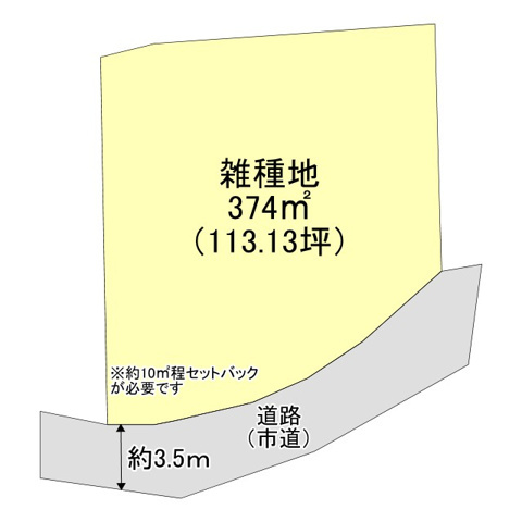貸地)柳川市三橋町磯鳥の区画図