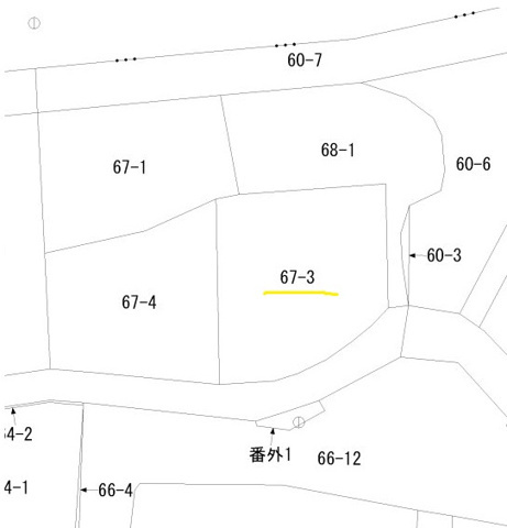 貸地)柳川市三橋町磯鳥の区画図