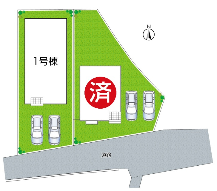 西脇市上野　第3期　新築一戸建ての区画図|全2区画