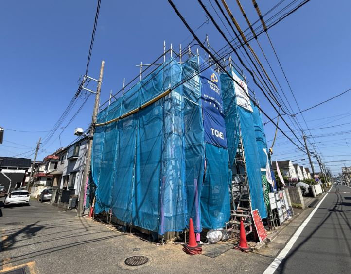 【新築】川越市岸町2丁目新築住宅 全1棟の外観|順調に工事進んでおります
