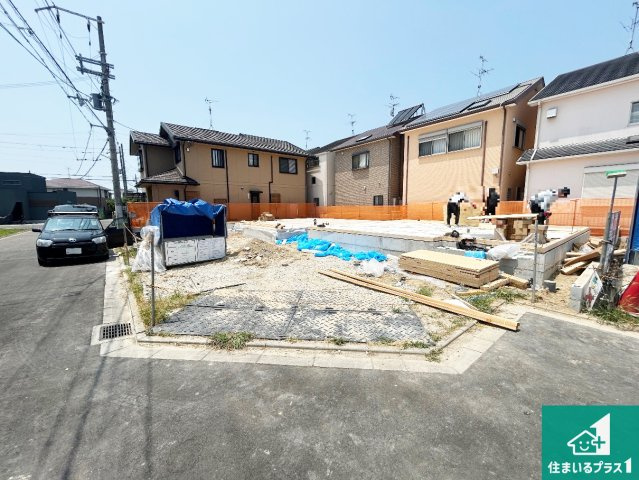 高石市東羽衣　新築一戸建ての外観|現在建築中！落ち着いた街並みで新生活を始めることが出来そう！周辺の物件も併せてご紹介させて頂きます！