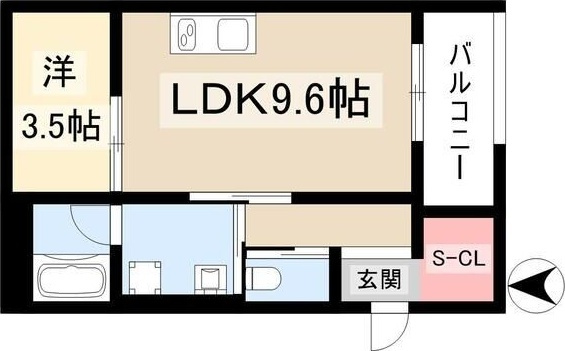 WELLNEST　ROOM　名駅南　B棟の間取り