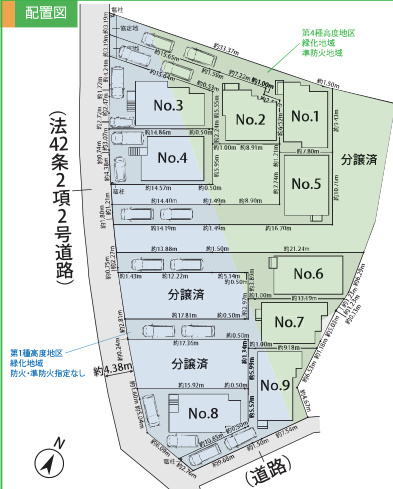 泉区新橋町 新築戸建 5790万円の区画図