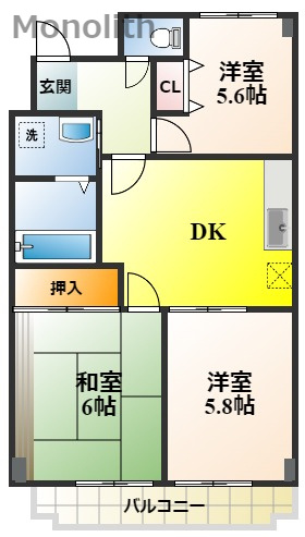 パークアベニュー中井の間取り