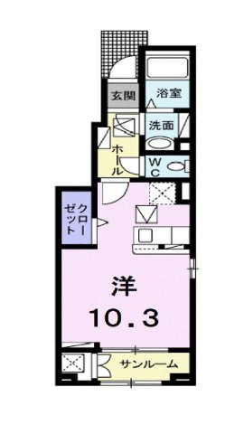 【間取り】 | ＨＫＲ　ＳＵＮＡＹＡＭＡ　Ⅱ