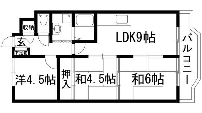 【間取り】 | グリーンハイツ向陽