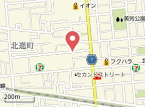 北見市北進町３丁目８番３、８番９　売地の地図