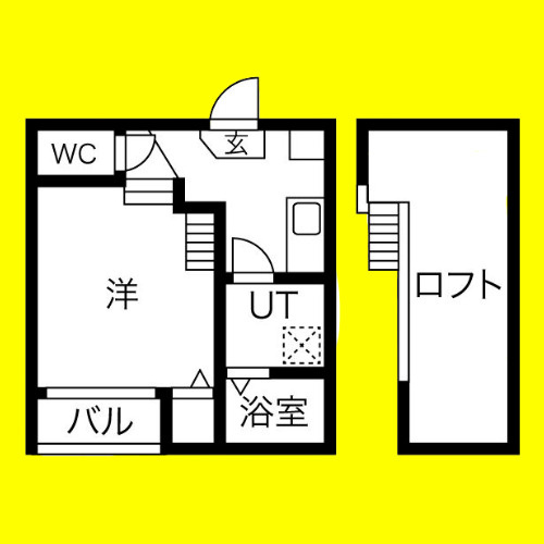 ブランドハウス城西1　名古屋市賃貸　仲介手数料無料の間取り