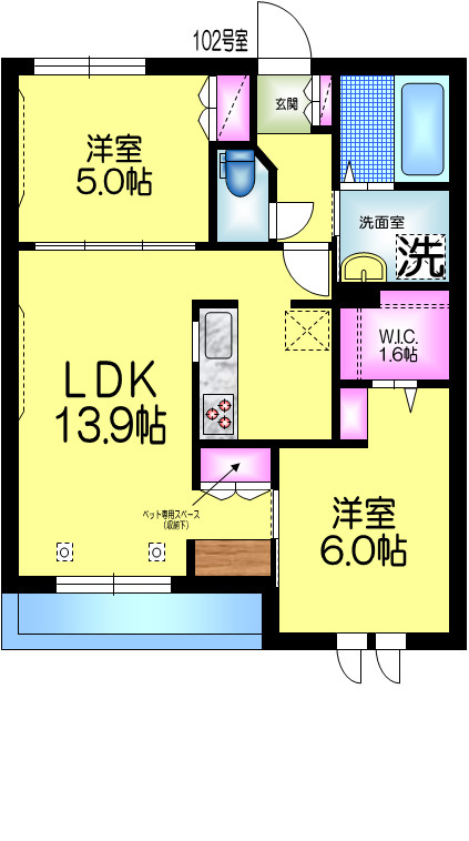 メゾン　ド　グランペールの間取り