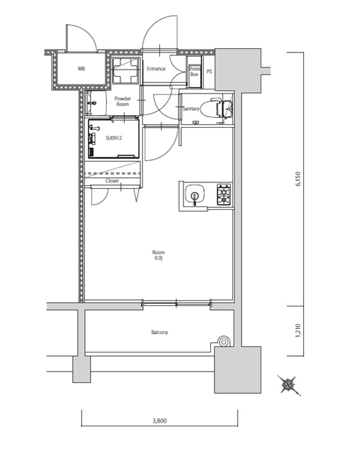 新品家具付きマンション築港本町8B(KaGood福岡)