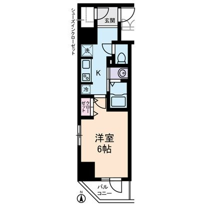 ライジングプレイス亀戸の間取り
