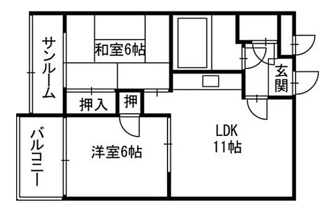 金沢市増泉　一棟マンションの間取り