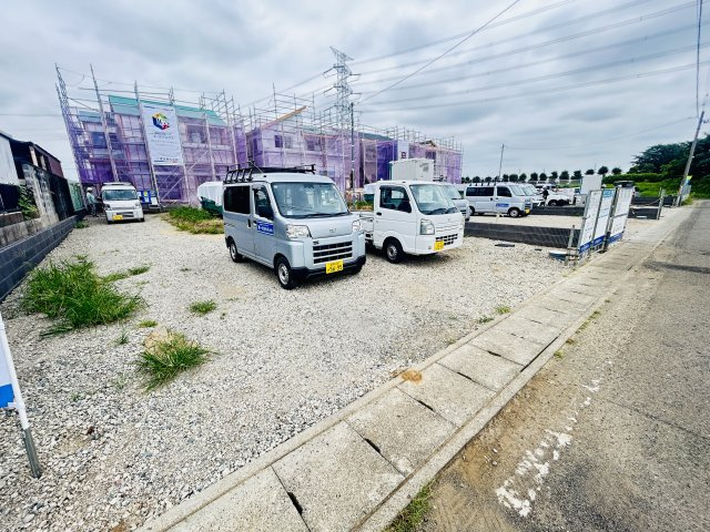 新築　伊勢崎市境第3　Livele Garden.S　１号棟の駐車場|現地写真　駐車スペースは4台分可能です！
