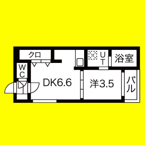 CASA FIORE 浅間町　名古屋市賃貸　仲介手数料無料の間取り
